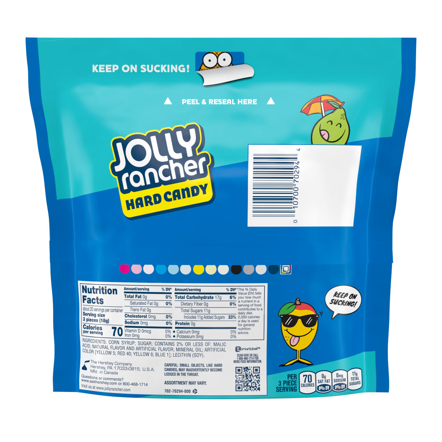 JOLLY RANCHER Tropical Hard Candy 13oz Candy Bag - THE HERSHEY COMPANY