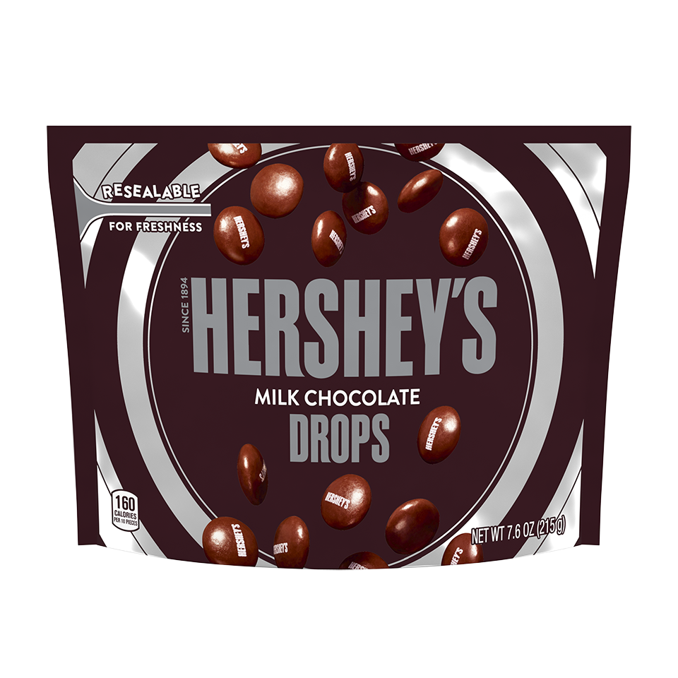 HERSHEY’S Milk Chocolate Drops 7.6oz Candy Bag - THE HERSHEY COMPANY
