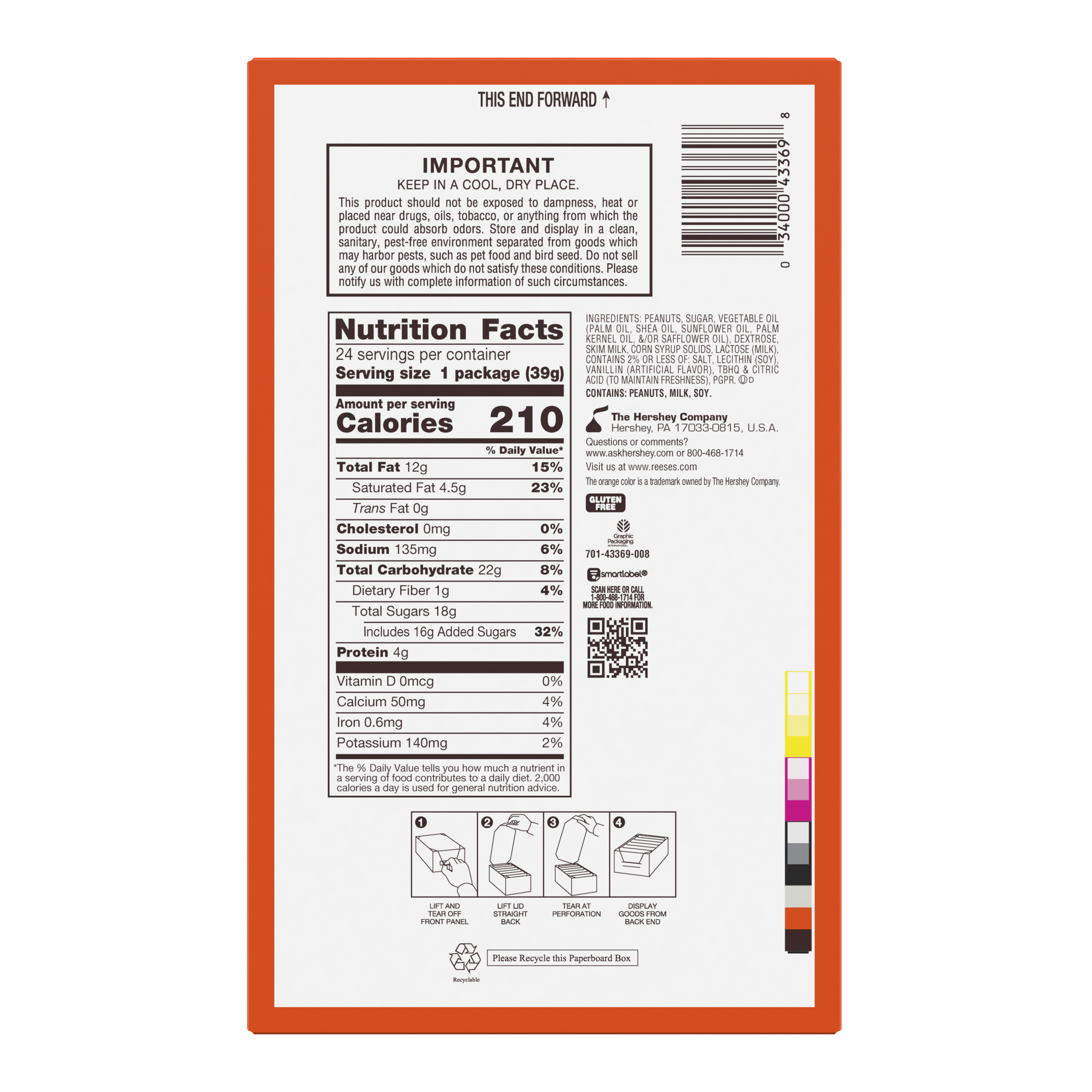 REESE’S White Creme Peanut Butter Cups, 1.39 oz (24 Count) - THE HERSHEY COMPANY